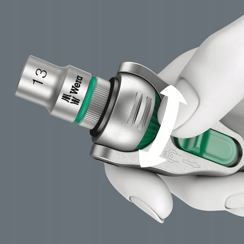 WERA Zyklop Ratelset 8100 SA 6 1/4 Inch Metrisch 28-delig Zilver — foto 4