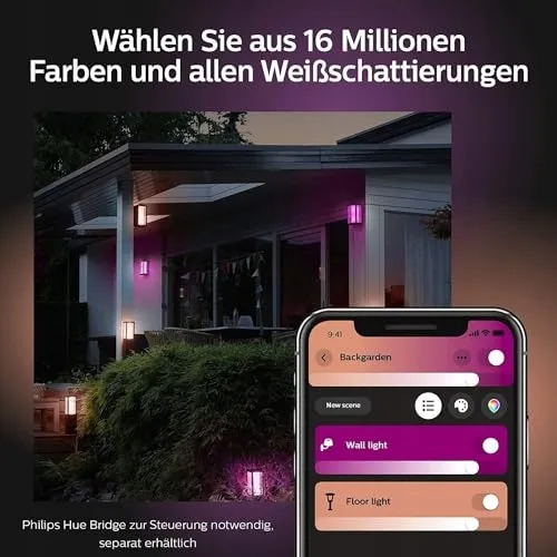 PHILIPS Hue Impress LED Buitenlamp 16 Miljoen Kleuren — foto 7