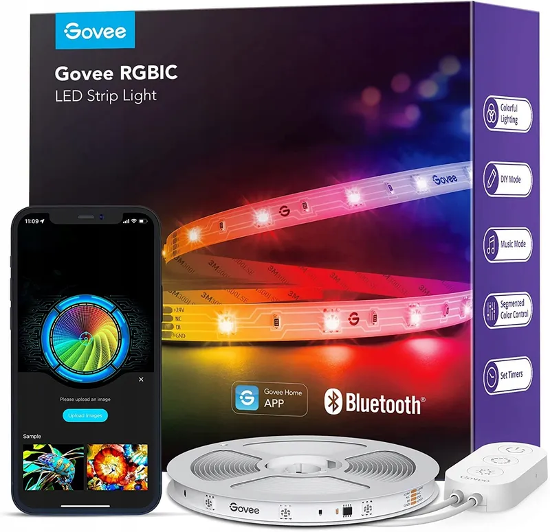 GOVEE RGBIC LED Strip 5m Bluetooth Muzieksync Gaming — foto 1