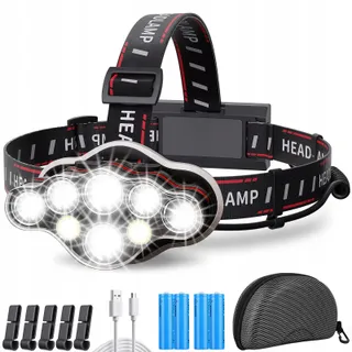 MLIAIMCE Superheldere LED Hoofdlamp 18000 Lumen 8 Modi IPX4 — miniatuur 8
