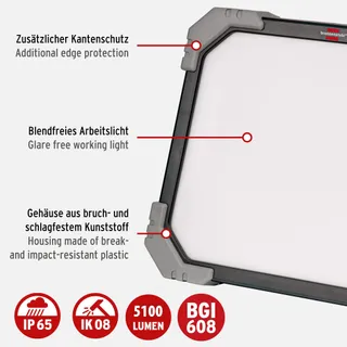 BRENNENSTUHL LED Bouwlamp DINORA 85W 10600lm 5700K IP54 5m Kabel — miniatuur 8