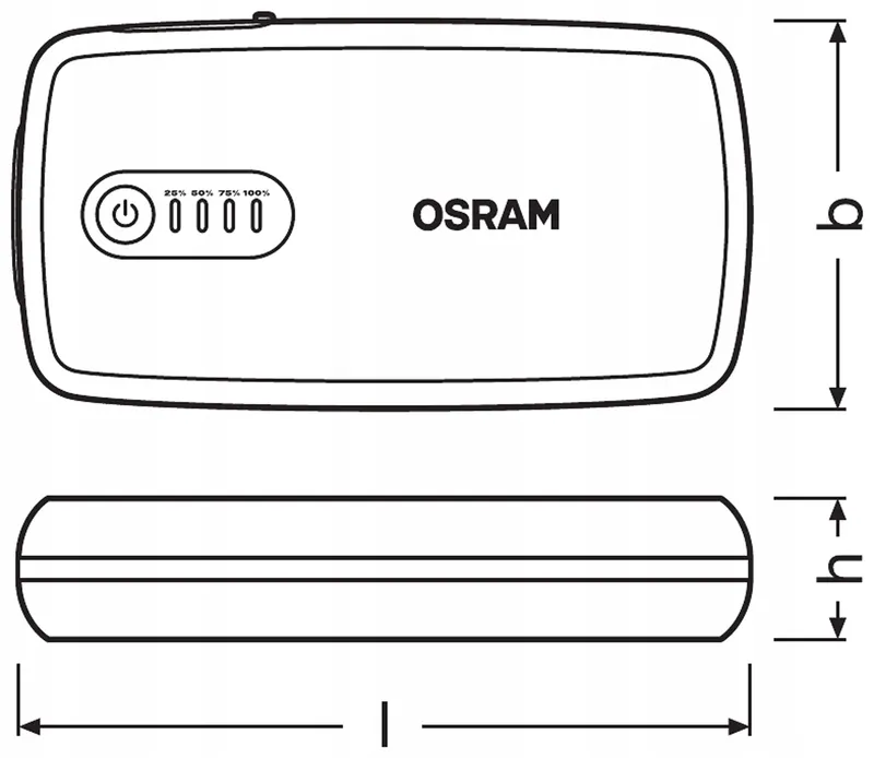 OSRAM BATTERYstart 300 Jumpstarter 1500A 12V Powerbank — foto 3