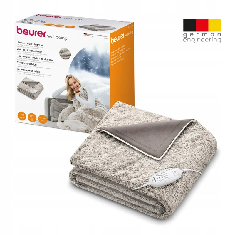 BEURER HD 75 Elektrische Deken 6 Standen Beige Bruin — foto 9