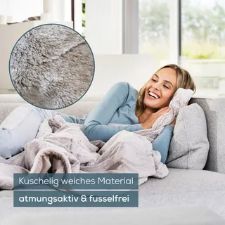 BEURER HD 75 Elektrische Deken 6 Standen Beige Bruin — miniatuur 5
