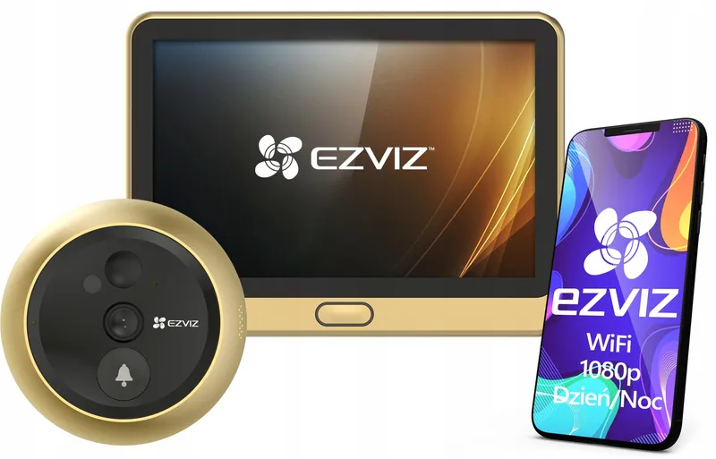 EZVIZ DP2C Video Deurbel 2MP 4,3" WiFi 155° Persoonsdetectie Audio — foto 2
