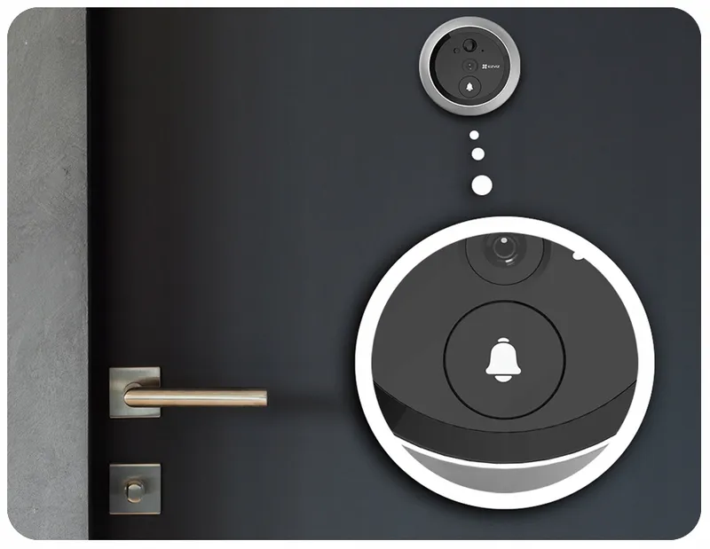 EZVIZ DP2C Video Deurbel 2MP 4,3" WiFi 155° Persoonsdetectie Audio — foto 8