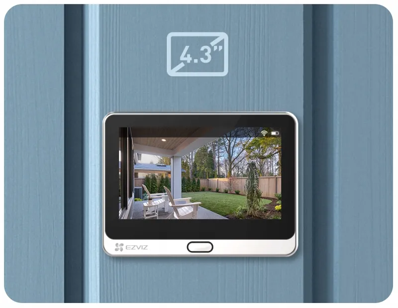 EZVIZ DP2C Video Deurbel 2MP 4,3" WiFi 155° Persoonsdetectie Audio — foto 10