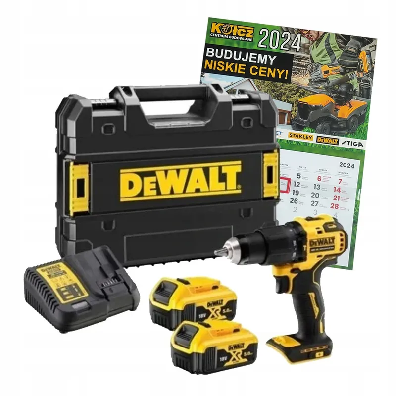 DEWALT DCD800P2T 18V Boormachine Borstelloos LED 2x5Ah — foto 11