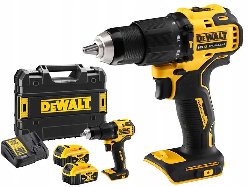 DEWALT DCD800P2T 18V Boormachine Borstelloos LED 2x5Ah — foto 8
