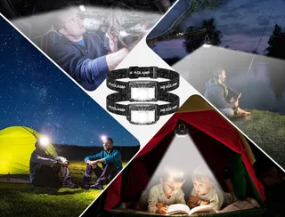 AAIZPLZ LED Hoofdlamp 2000 Lumen 16 Modi IPX6 Waterdicht — miniatuur 11
