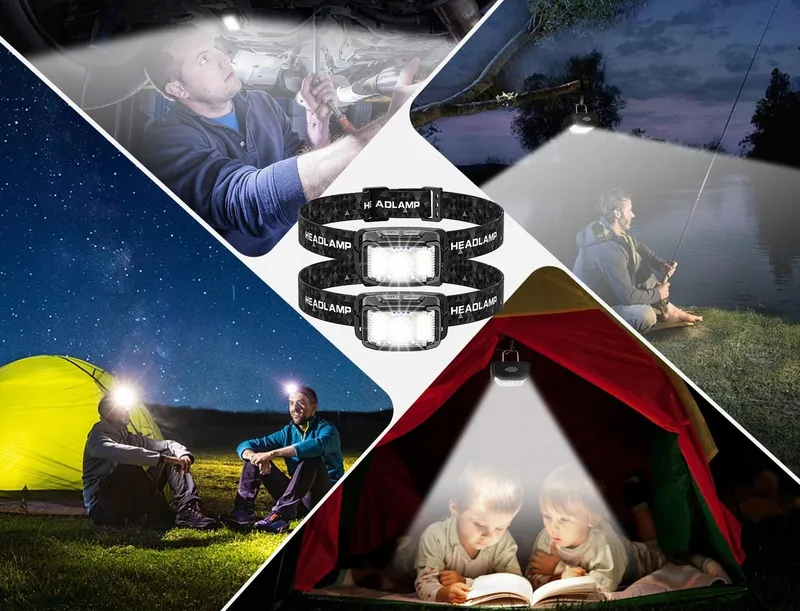 AAIZPLZ LED Hoofdlamp 2000 Lumen 16 Modi IPX6 Waterdicht — foto 11