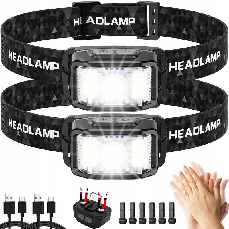 AAIZPLZ LED Hoofdlamp 2000 Lumen 16 Modi IPX6 Waterdicht — foto 1