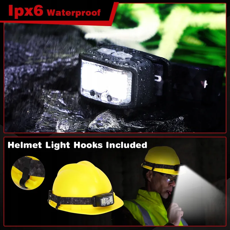 AAIZPLZ LED Hoofdlamp 2000 Lumen 16 Modi IPX6 Waterdicht — foto 6