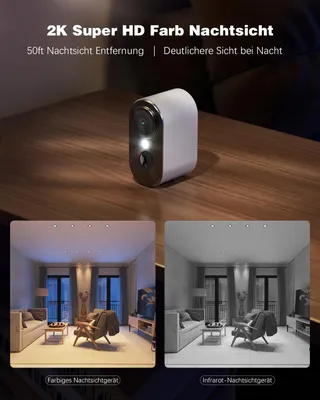 XEGA 3G/4G LTE Binnencamera 2K HD 6000mAh PIR Audio IP65 — miniatuur 5