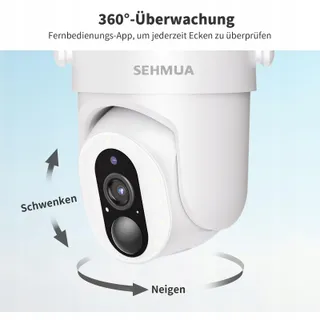 SEHMUA 2K Buitencamera Draadloos Accu en Zonne-energie — miniatuur 6