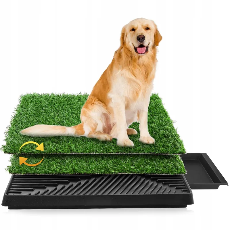 SAILNOVO Hondentoilet met 2x Kunstgras 63x50cm — foto 1