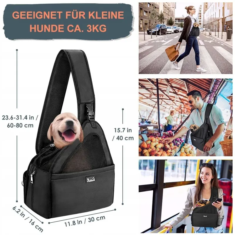 NASJAC Hondendraagtas Verstelbare Band Gaasstof Tot 3,5kg — foto 5
