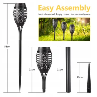 NEXVIN Solar Vlamlampen Tuin IP65 8 Stuks — miniatuur 5