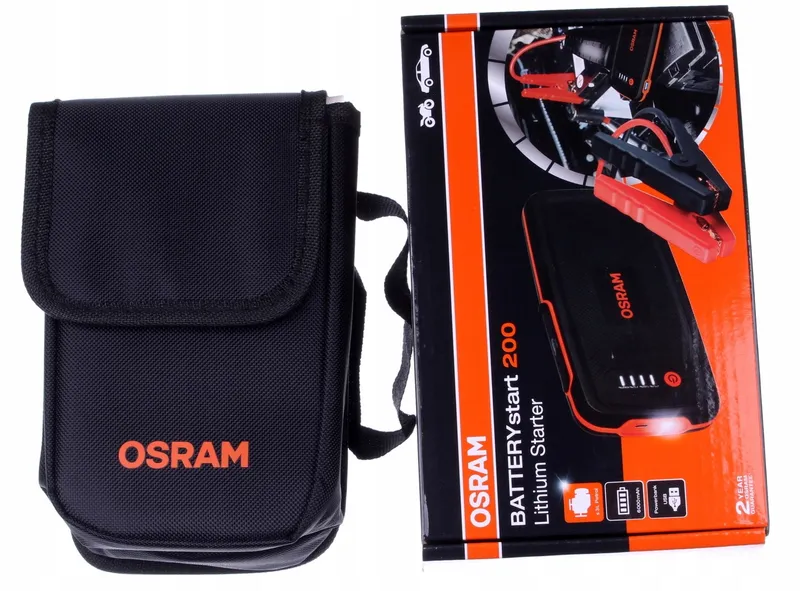 OSRAM BATTERYstart 200 Jumpstarter 500A 12V Motor Auto Powerbank — foto 12
