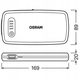 OSRAM BATTERYstart 200 Jumpstarter 500A 12V Motor Auto Powerbank — miniatuur 15