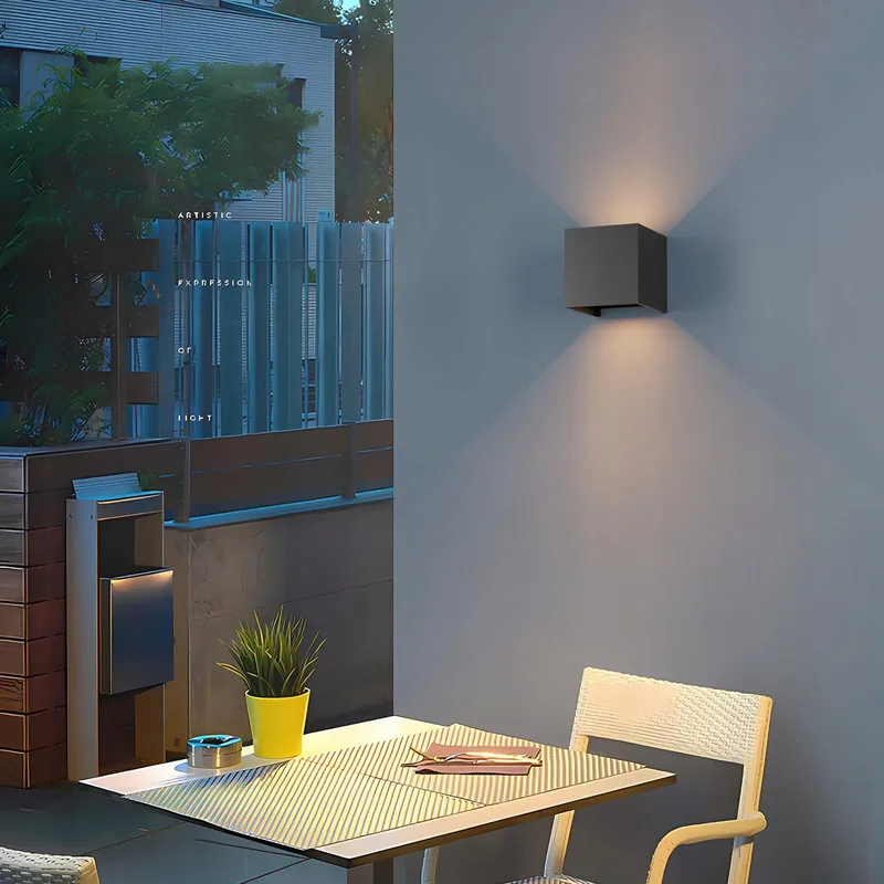 KLIGHTEN 2x LED Wandlamp Binnen Buiten 7W IP65 Warm Wit — foto 6