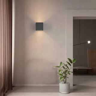 KLIGHTEN 2x LED Wandlamp Binnen Buiten 7W IP65 Warm Wit — miniatuur 5