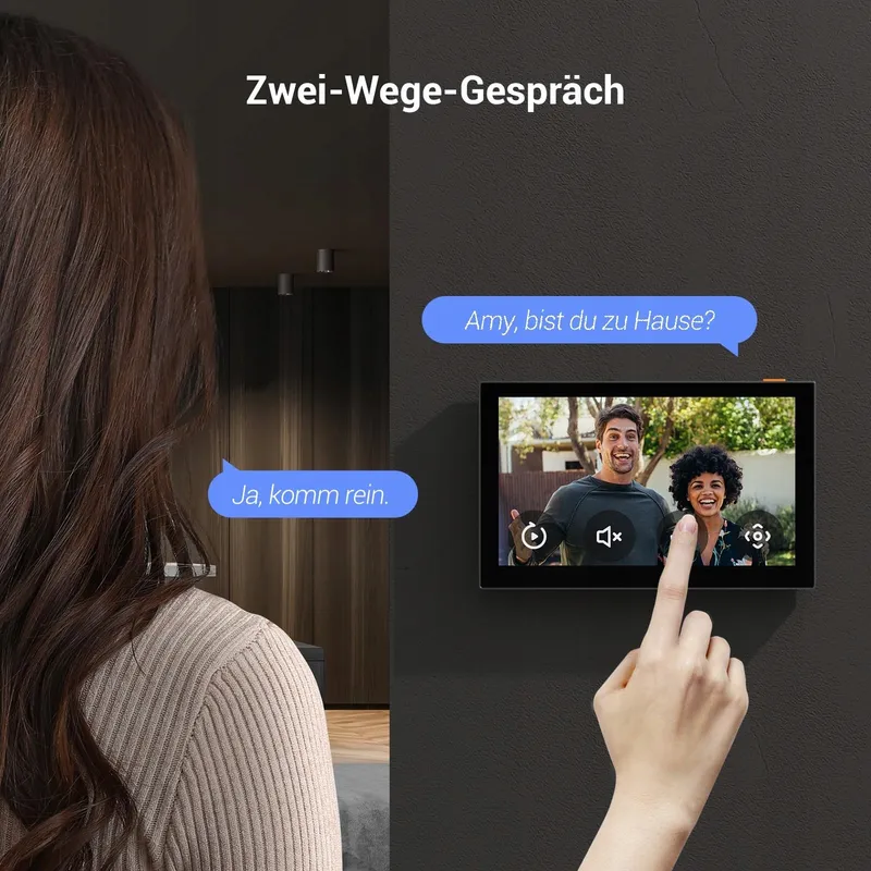 EZVIZ Slim Binnenscherm 7 Inch Touchscreen 4600mAh 2-weg Audio — foto 4