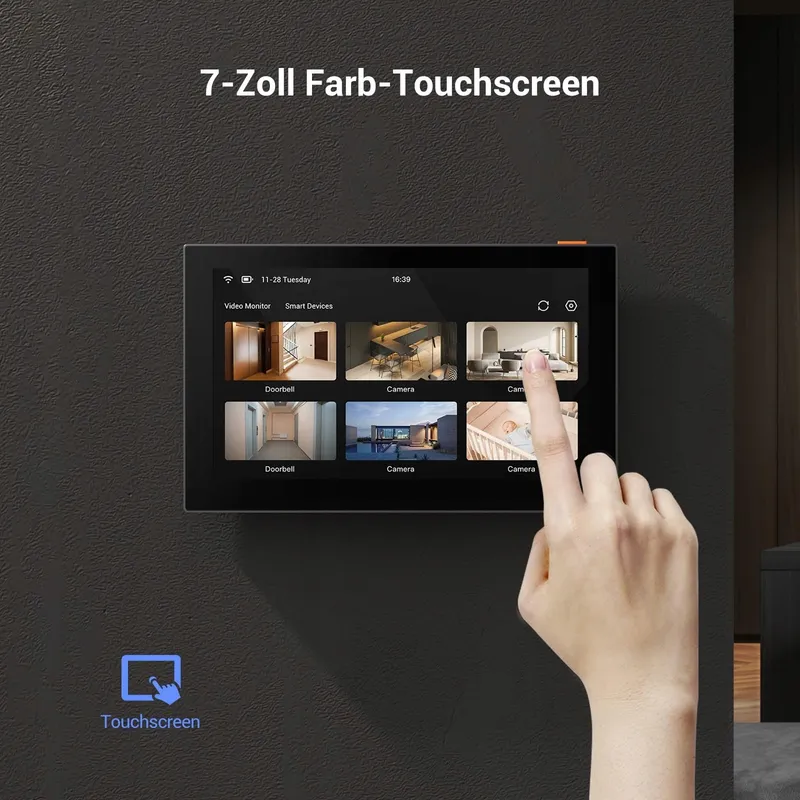 EZVIZ Slim Binnenscherm 7 Inch Touchscreen 4600mAh 2-weg Audio — foto 2