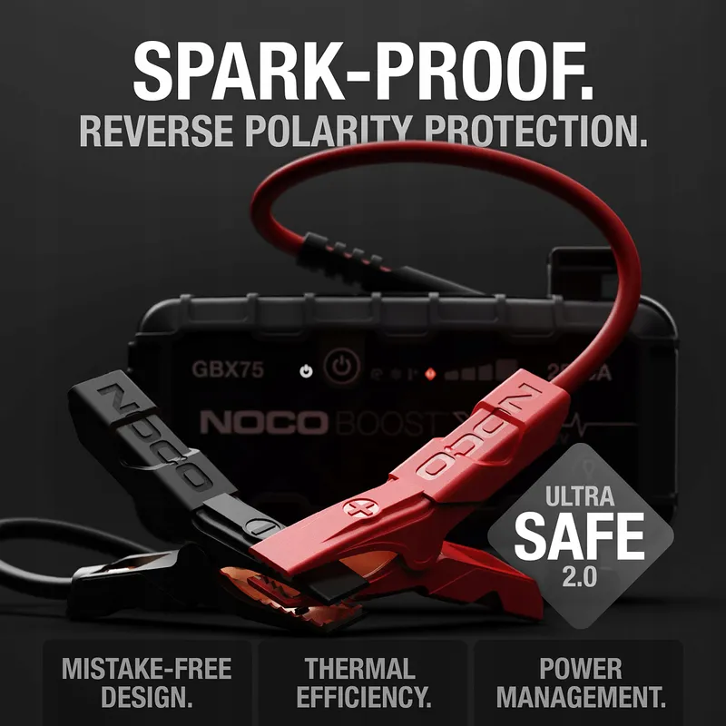 NOCO Boost X GBX75 2500A 12V Jumpstarter Powerbank Auto — foto 11