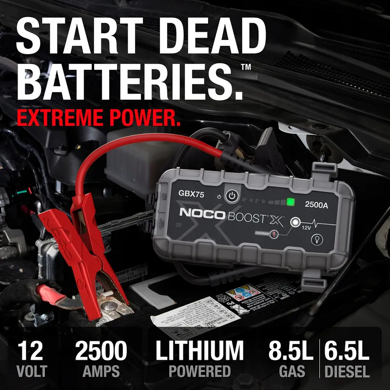 NOCO Boost X GBX75 2500A 12V Jumpstarter Powerbank Auto — foto 10