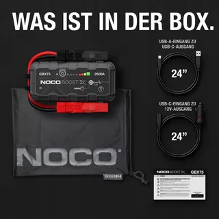 NOCO Boost X GBX75 2500A 12V Jumpstarter Powerbank Auto — miniatuur 8