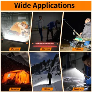 DAPHOMEU LED Werklamp Magnetisch Draadloos Werkplaats Garage — miniatuur 6