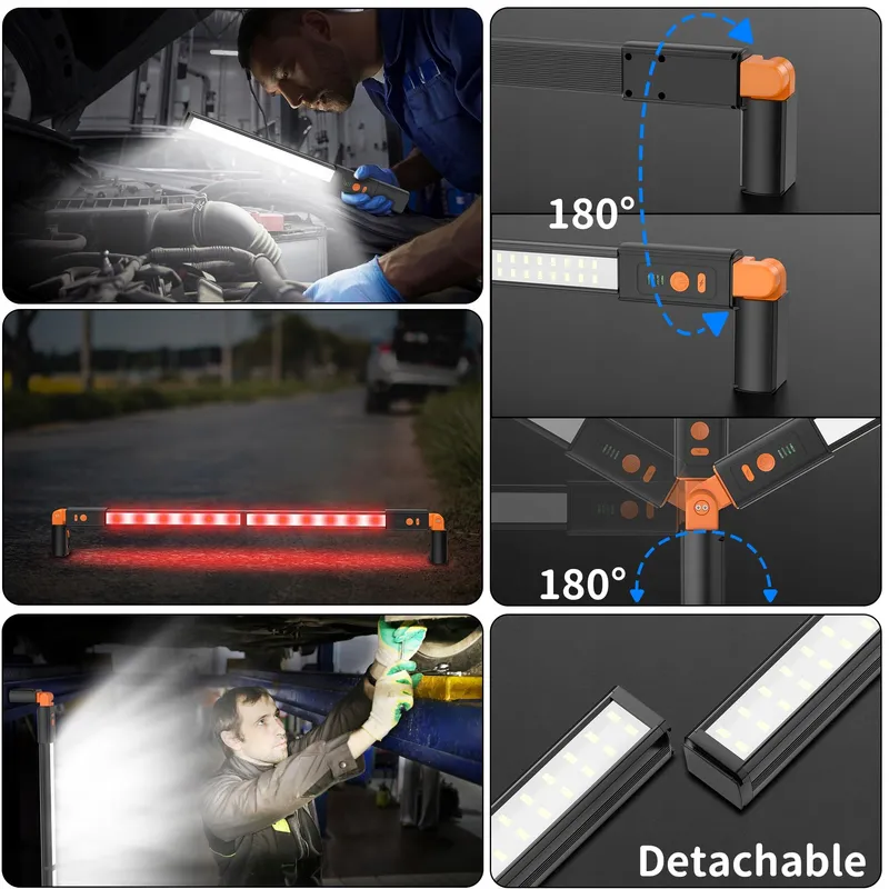 DAPHOMEU LED Werklamp Magnetisch Draadloos Werkplaats Garage — foto 5