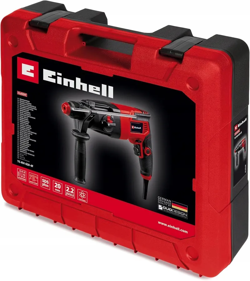 EINHELL Boorhamer TC-RH 620 4F 620W SDS-Plus Transportkoffer — foto 3