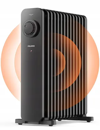 PELONIS Olieradiator 2500W Thermostaat Oververhittingsbeveiliging — miniatuur 1