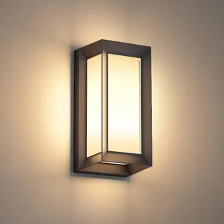 KLIGHTEN Moderne Buitenwandlamp E27 IP65 Zwart — miniatuur 1