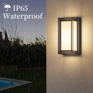 KLIGHTEN Moderne Buitenwandlamp E27 IP65 Zwart — miniatuur 5