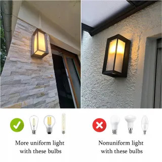 KLIGHTEN Moderne Buitenwandlamp E27 IP65 Zwart — miniatuur 3