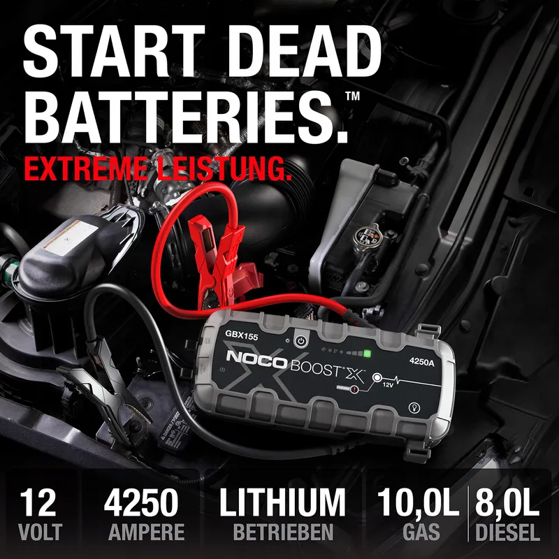 NOCO Boost X GBX155 4250A 12V Starthulp Powerbank 10L Benzine 8L Diesel — foto 3