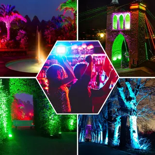 AUSYDE LED Schijnwerper Buiten Waterdicht Tuin 2 Stuks 35W — miniatuur 4