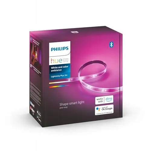 PHILIPS Hue White Color Ambiance Lightstrip Plus 2m Smart RGB — foto 2