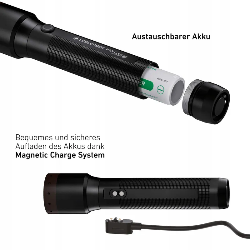LEDLENSER P7R Core LED Zaklamp 1400 Lumen Oplaadbaar Waterdicht — foto 4