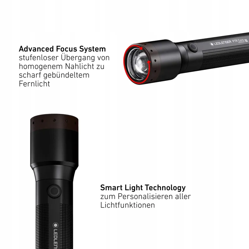 LEDLENSER P7R Core LED Zaklamp 1400 Lumen Oplaadbaar Waterdicht — foto 5