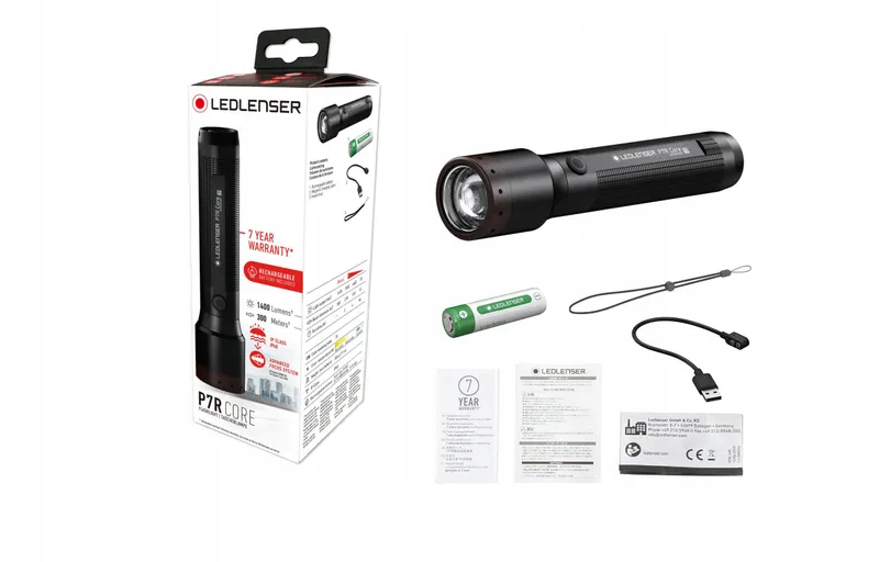 LEDLENSER P7R Core LED Zaklamp 1400 Lumen Oplaadbaar Waterdicht — foto 7