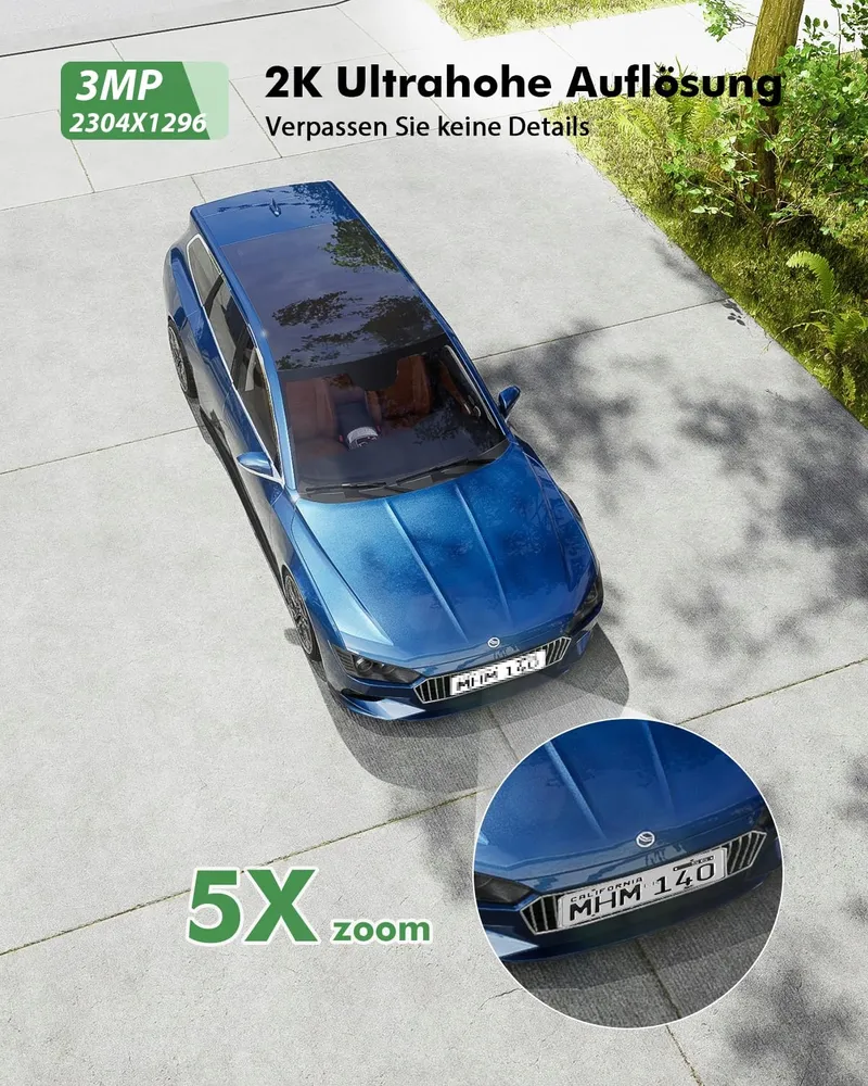 YESYAMO 2K Buitencamera 355°/90° Pan Tilt WiFi Kleurennachtzicht — foto 4