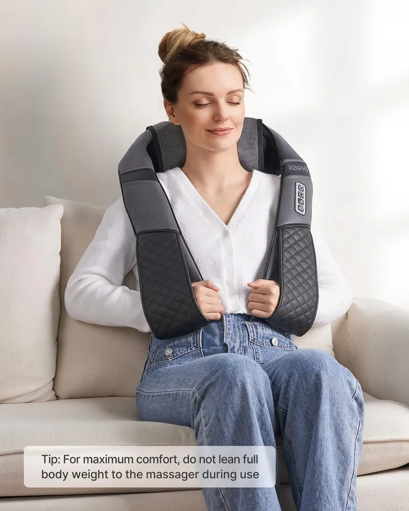 RENPHO Shiatsu Massageapparaat Nek Schouders Verwarming — foto 6