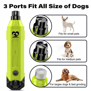 CASFUY Nagelslijper Voor Honden 6 Standen Superstil Elektrisch Groen — miniatuur 5