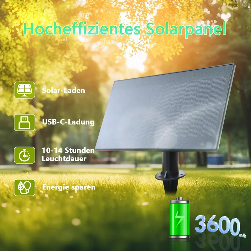 ZOTOYI Solar Tuinlamp 15M IP65 24+2 LED Waterdicht — foto 5