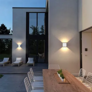K-BRIGHT LED Wandlamp 12W Verstelbare Lichtstraal IP65 Wit — miniatuur 6