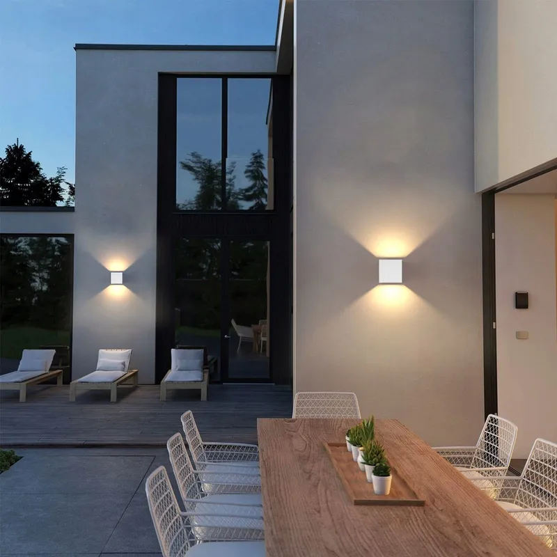 K-BRIGHT LED Wandlamp 12W Verstelbare Lichtstraal IP65 Wit — foto 6
